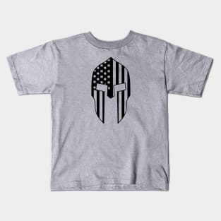 Spartan Helmet Flag Kids T-Shirt